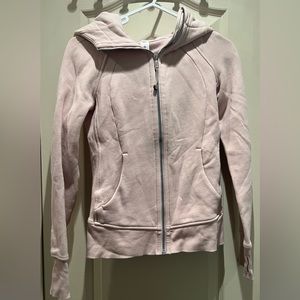 Lululemon Scuba Full Zip Hoodie - Feather Pink - Size 0